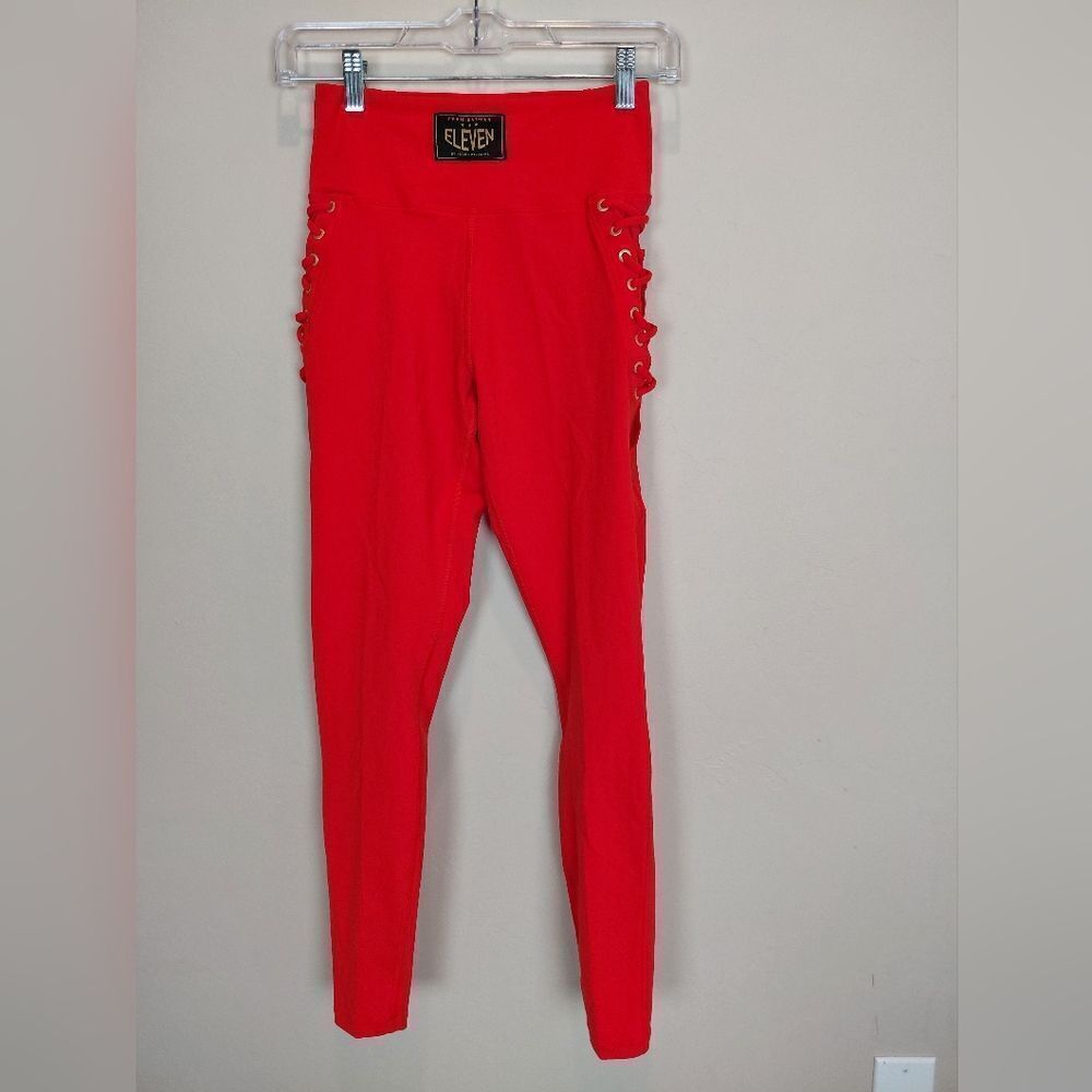 ELEVEN Team Batman Vengeance Leggings "Lava Red" NWT Size SMALL